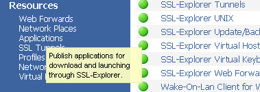 Wake on LAN with sslexplorer