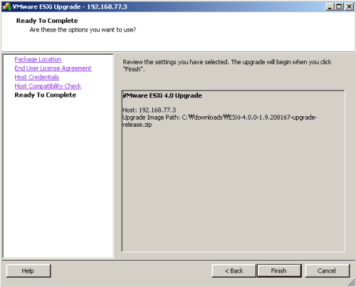 Picture 11 of How to upgrade ESXi 3.5 to 4.0
