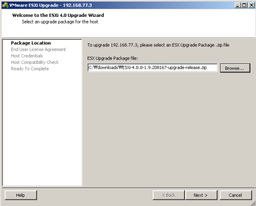Picture 7 of How to upgrade ESXi 3.5 to 4.0