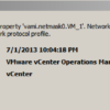 VMware vCenter Operation Manager error message