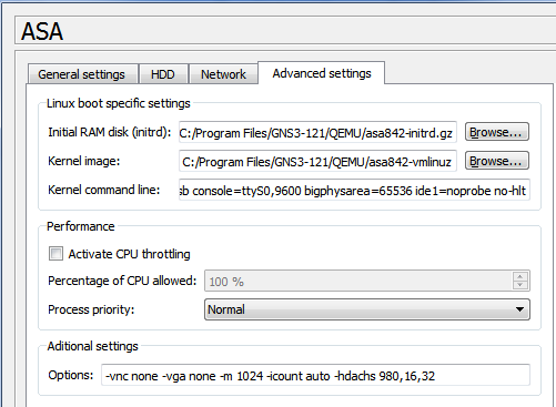 Install Cisco ASA 8.4 on GNS3 1.2 Reference picture 4 